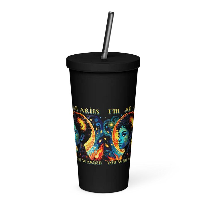 Aries 2025, You Were Warned, Insulated Tumbler product image (2)