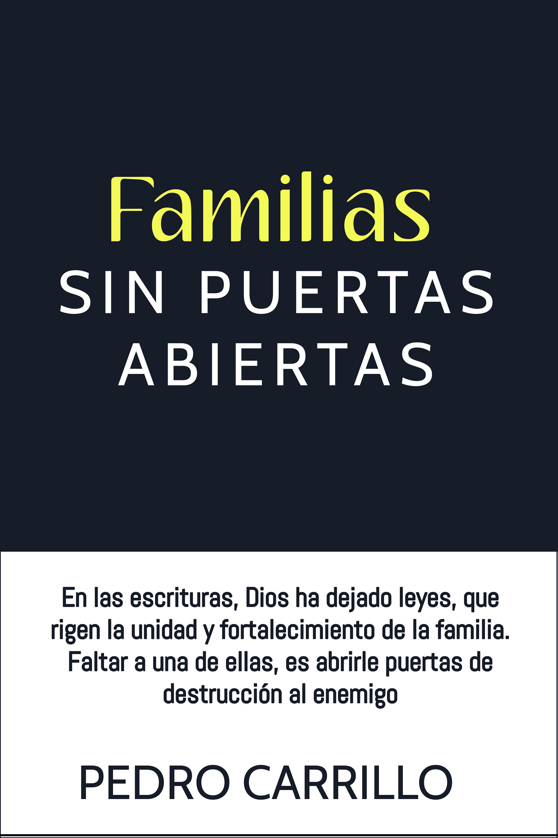 "FAMILIAS SIN PUERTAS ABIERTAS" product image (3)