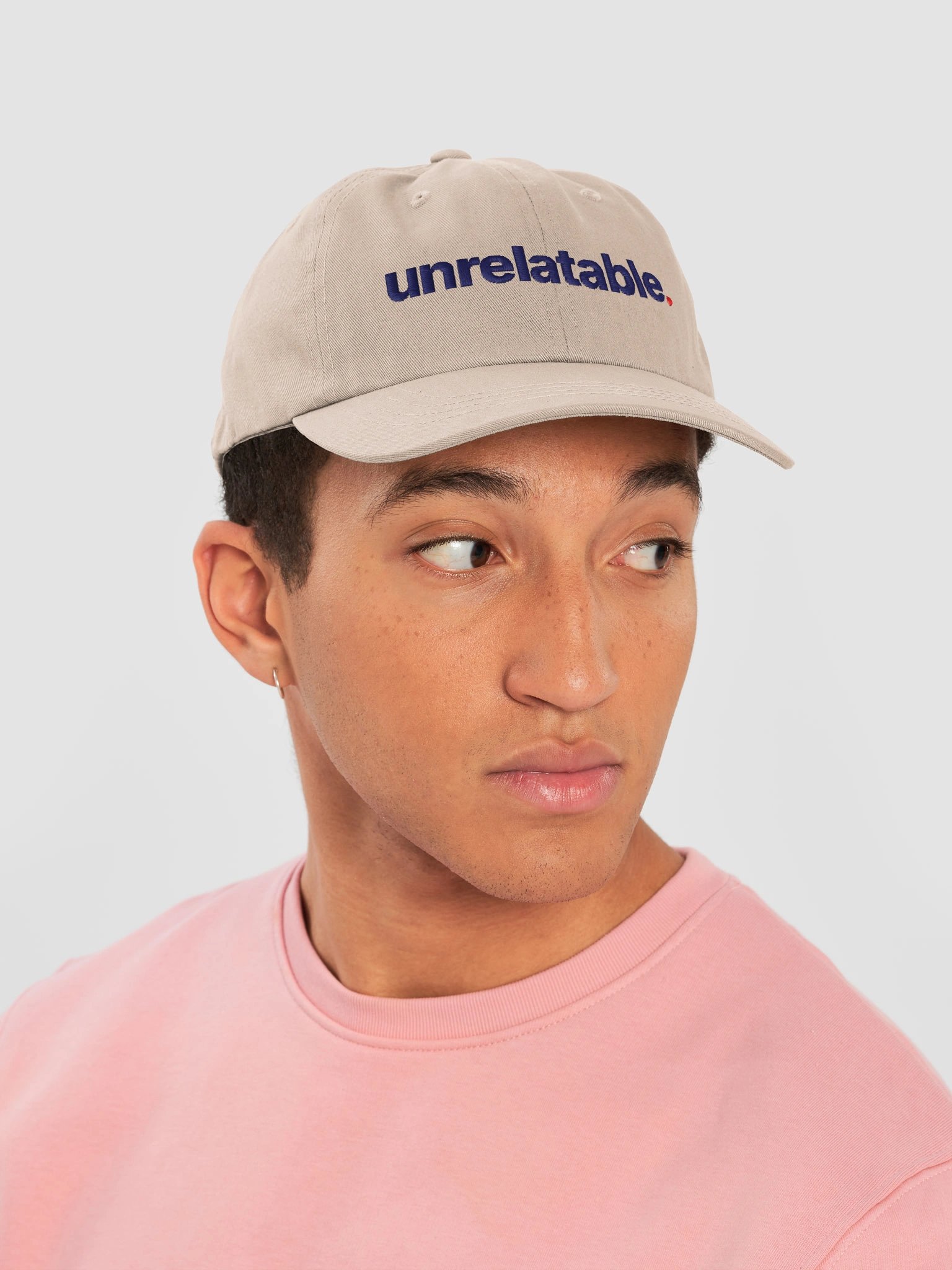 Unrelatable. Dad Hat - White/Stone product image (11)