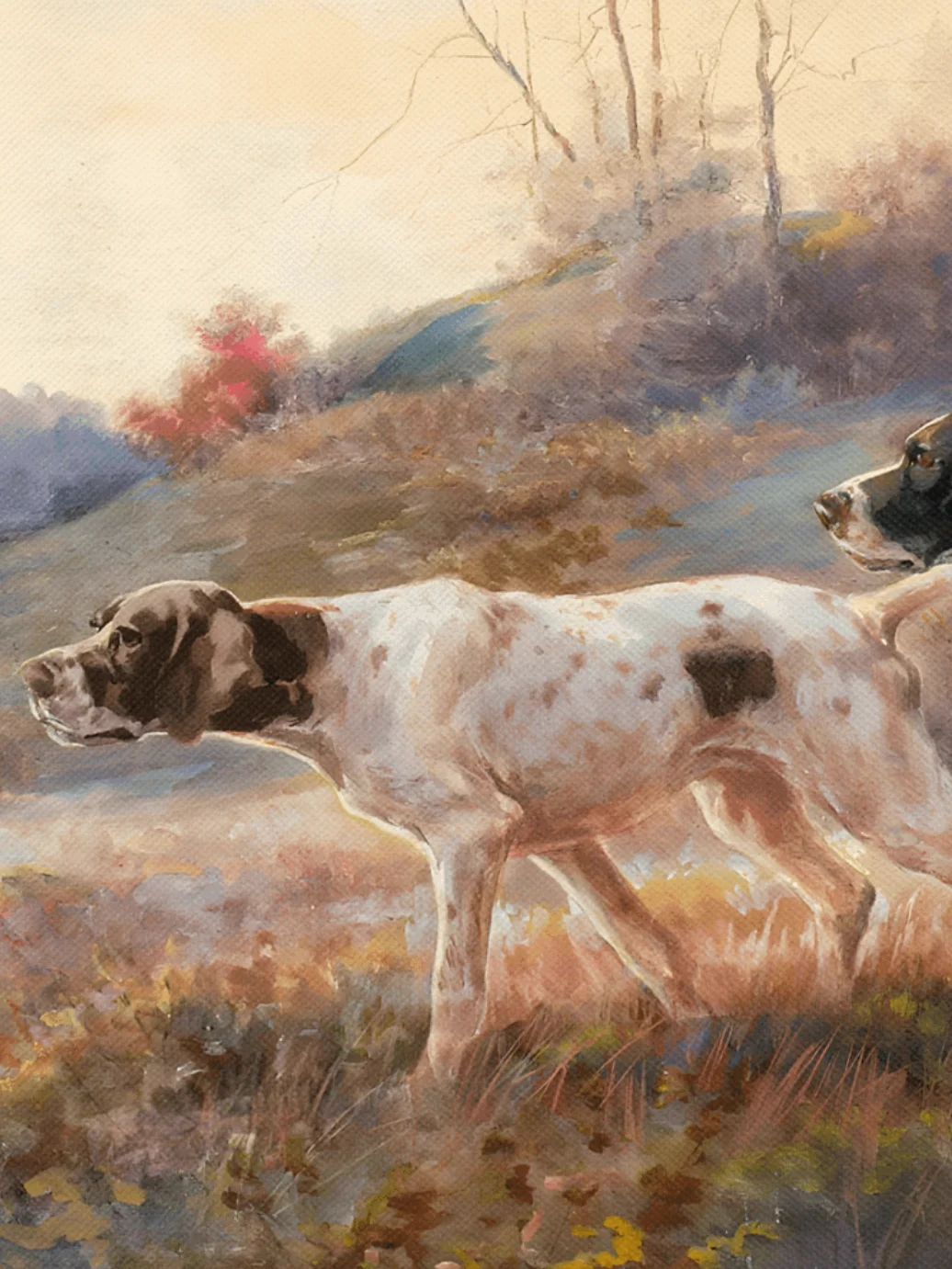 Antique Pointer Hunting Dog Portrait Canvas Print product image (12)
