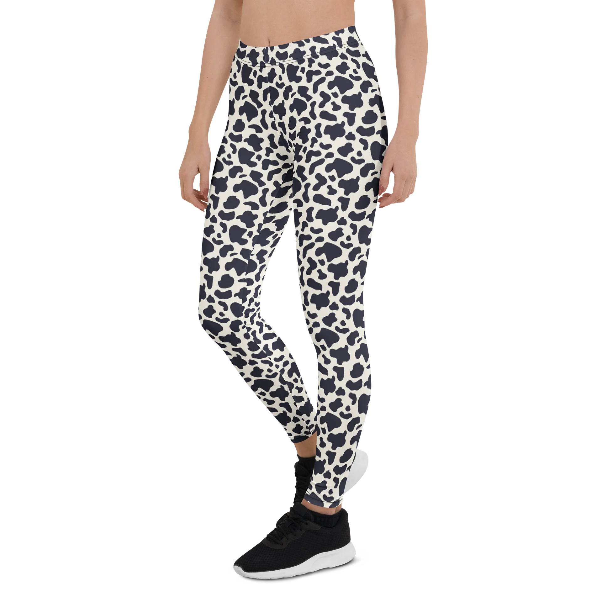 Comfortable Abstract Leggings Bold Black Animal Print product image (3)