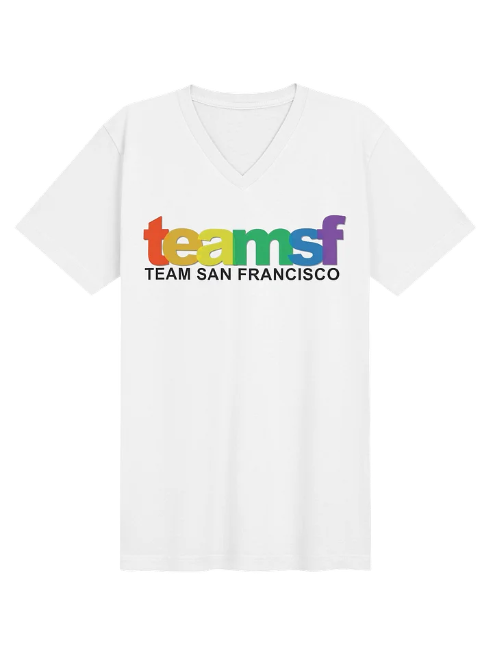 V-Neck no back logo- White product image (1)