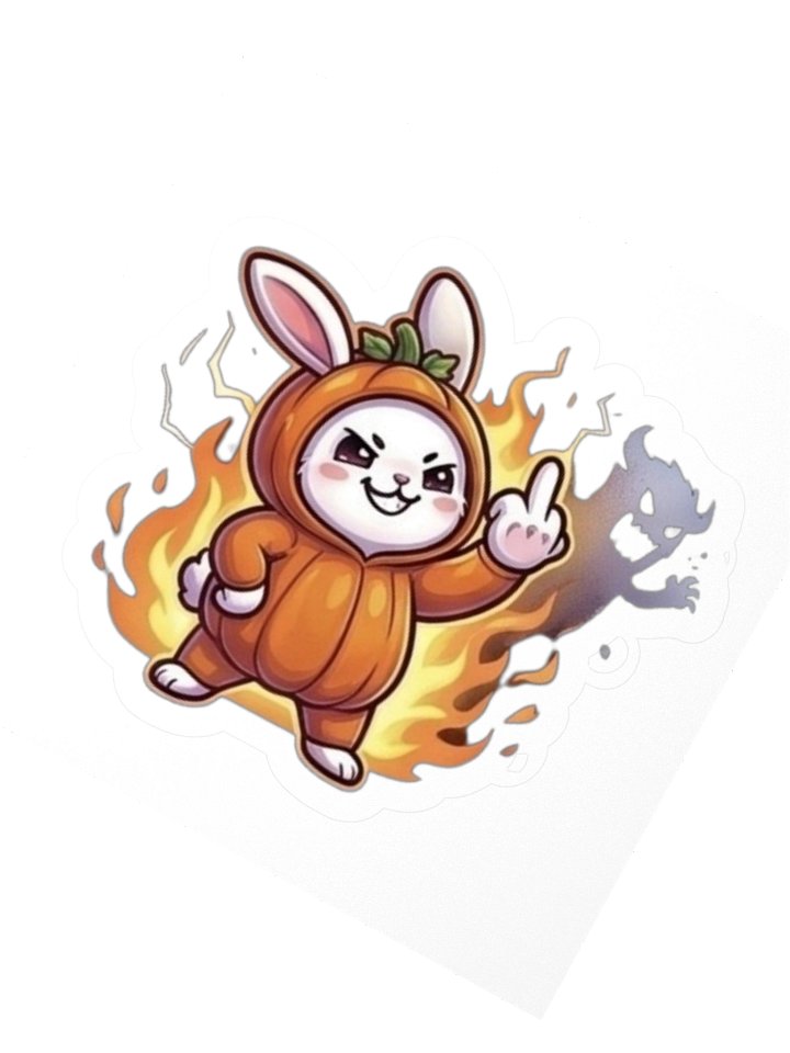 Mischievous Rabbit Kiss Cut Stickers product image (4)