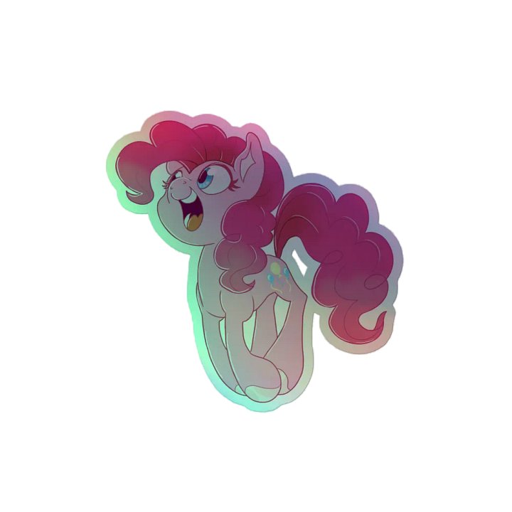 PInkie Pie holographic sticker product image (2)