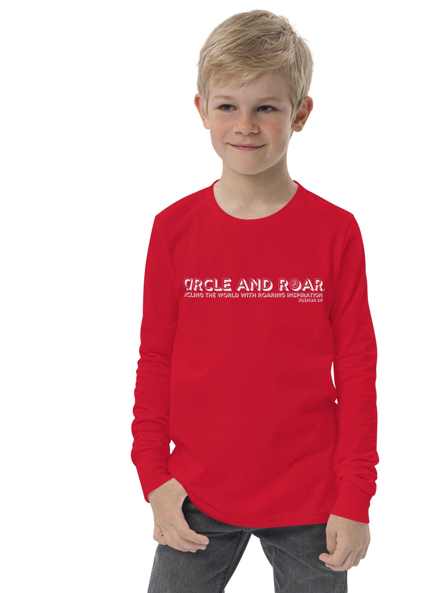 "Circle and Roar" Joshua 1:9 Youth Long-Sleeve T-Shirt product image (6)