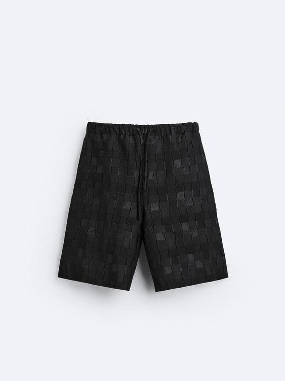BRAIDED JACQUARD BERMUDA SHORTS product image (1)