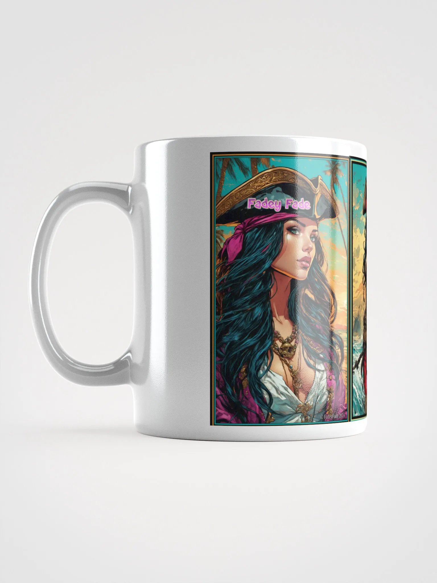 Faded Pirate Lass Mug with 3 designs product image (18)