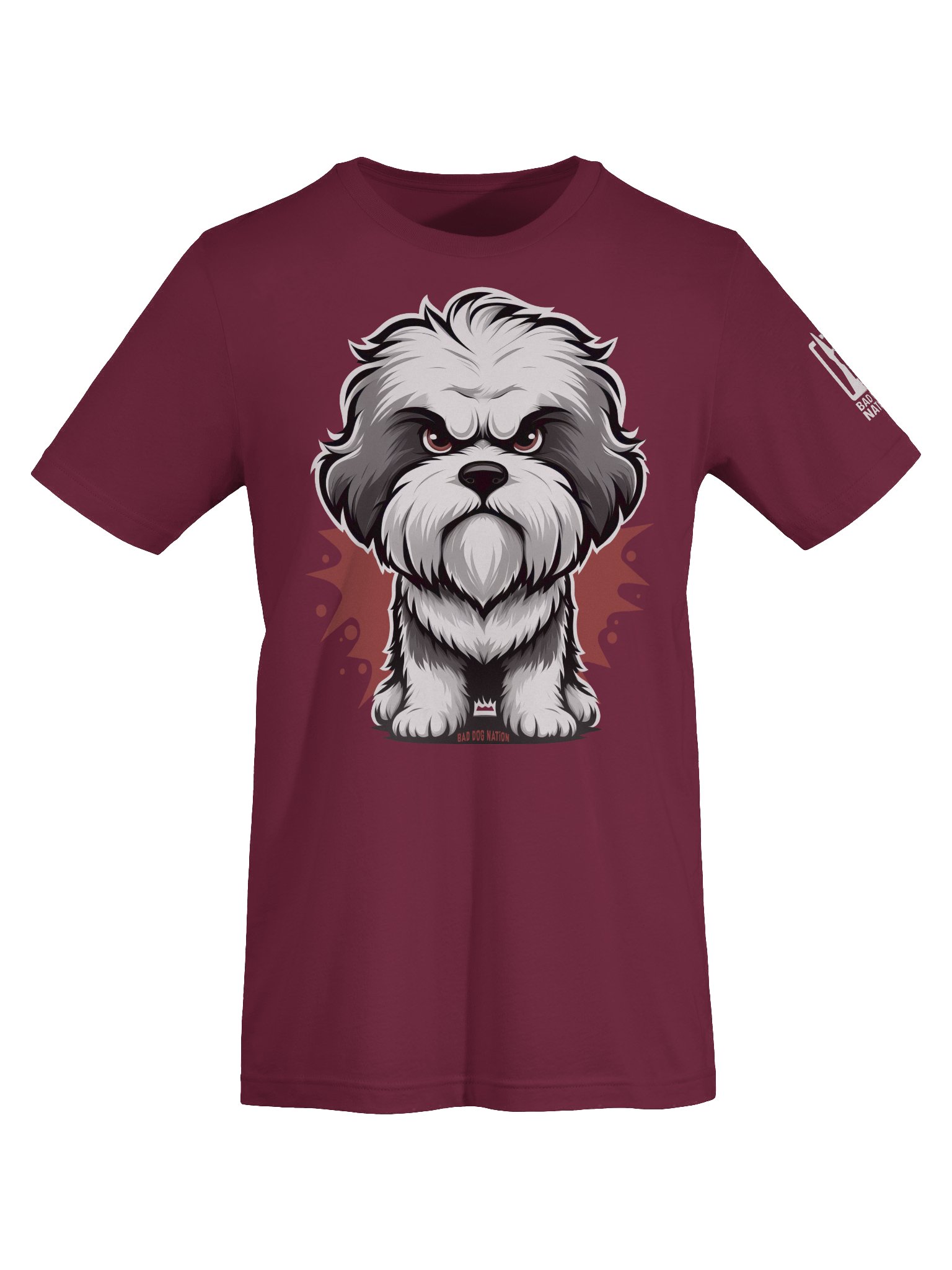 Old English Sheepdog Angry Pup - Premium Unisex T-shirt product image (6)