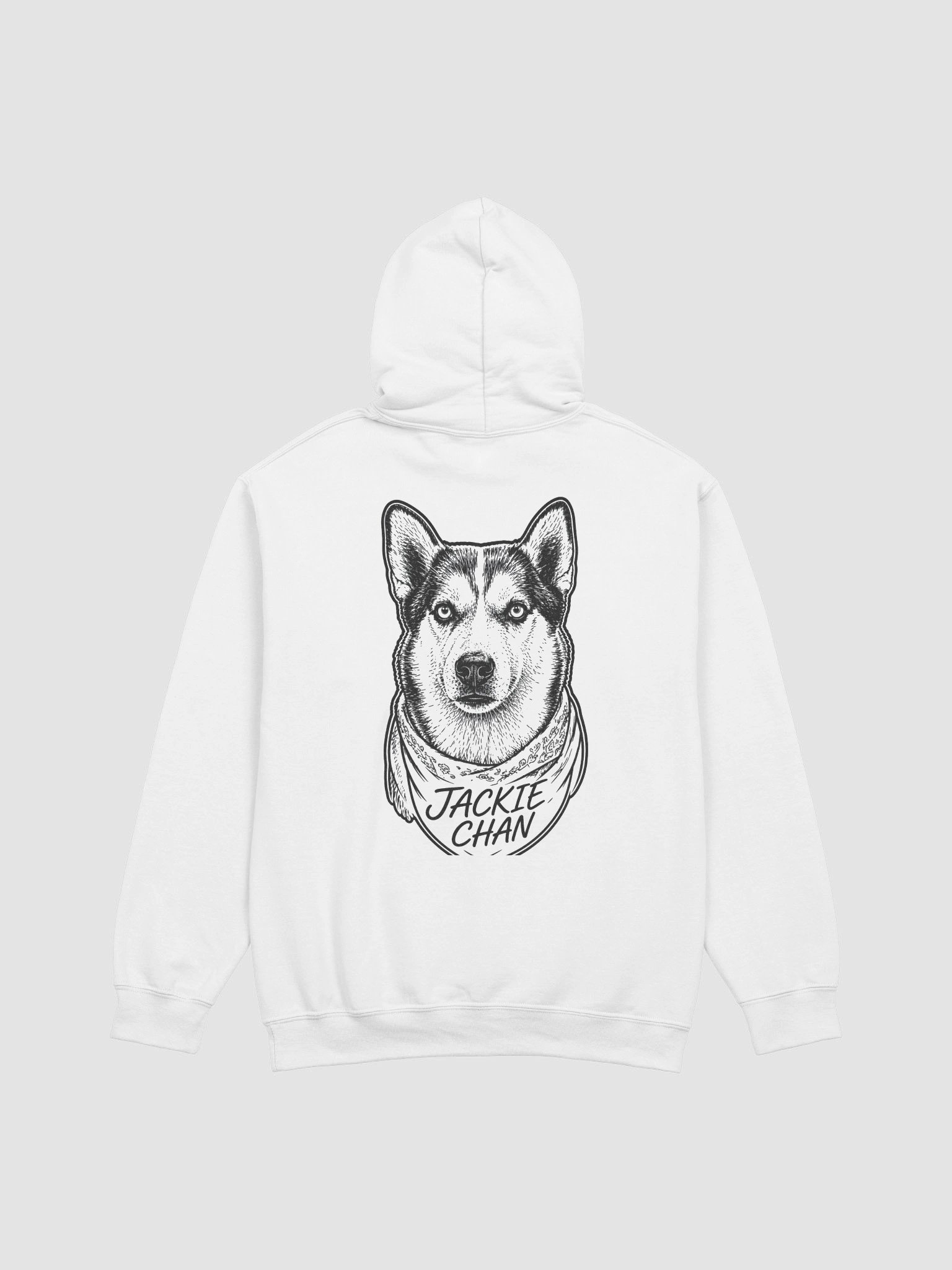 Engraved Dog Portrait Hoodie — Gildan Classic product image (17)