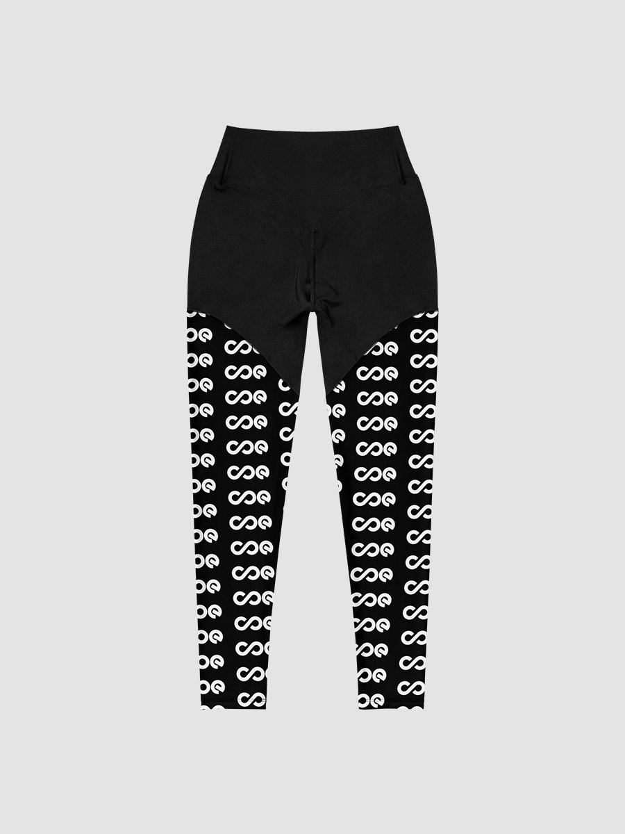 COE Premium Sports Leggings Black & White product image (2)