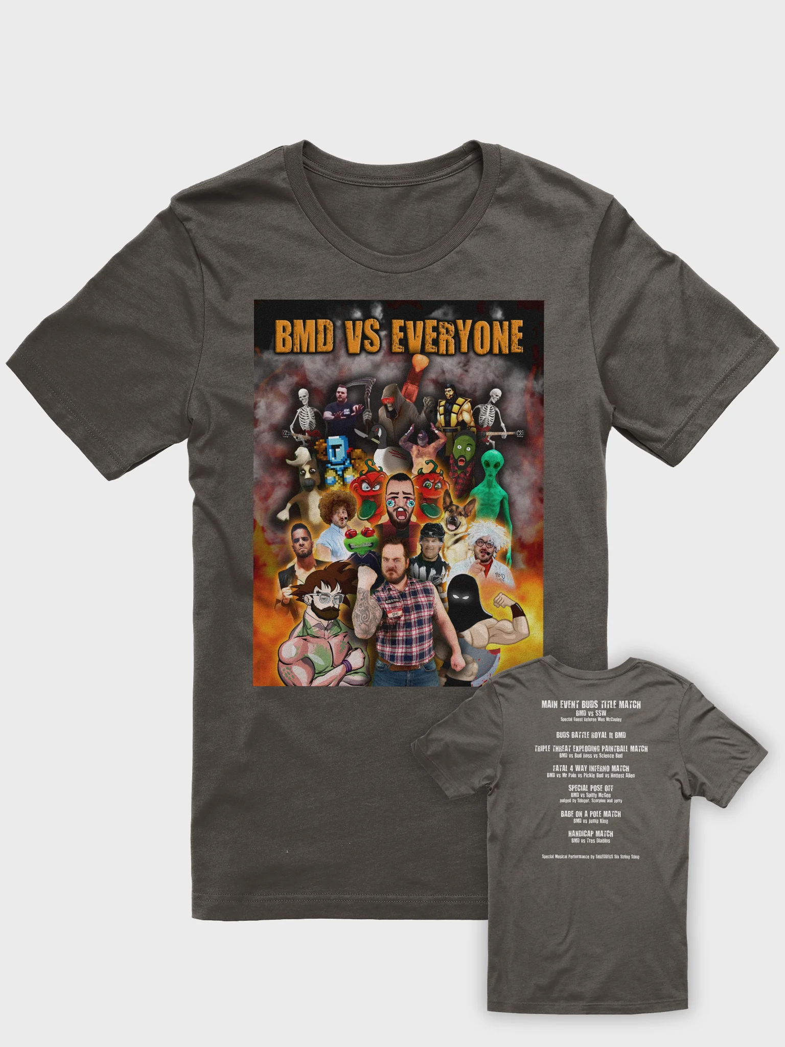 BMD vs EVERYONE Wrestling T-Shirt product image (1)