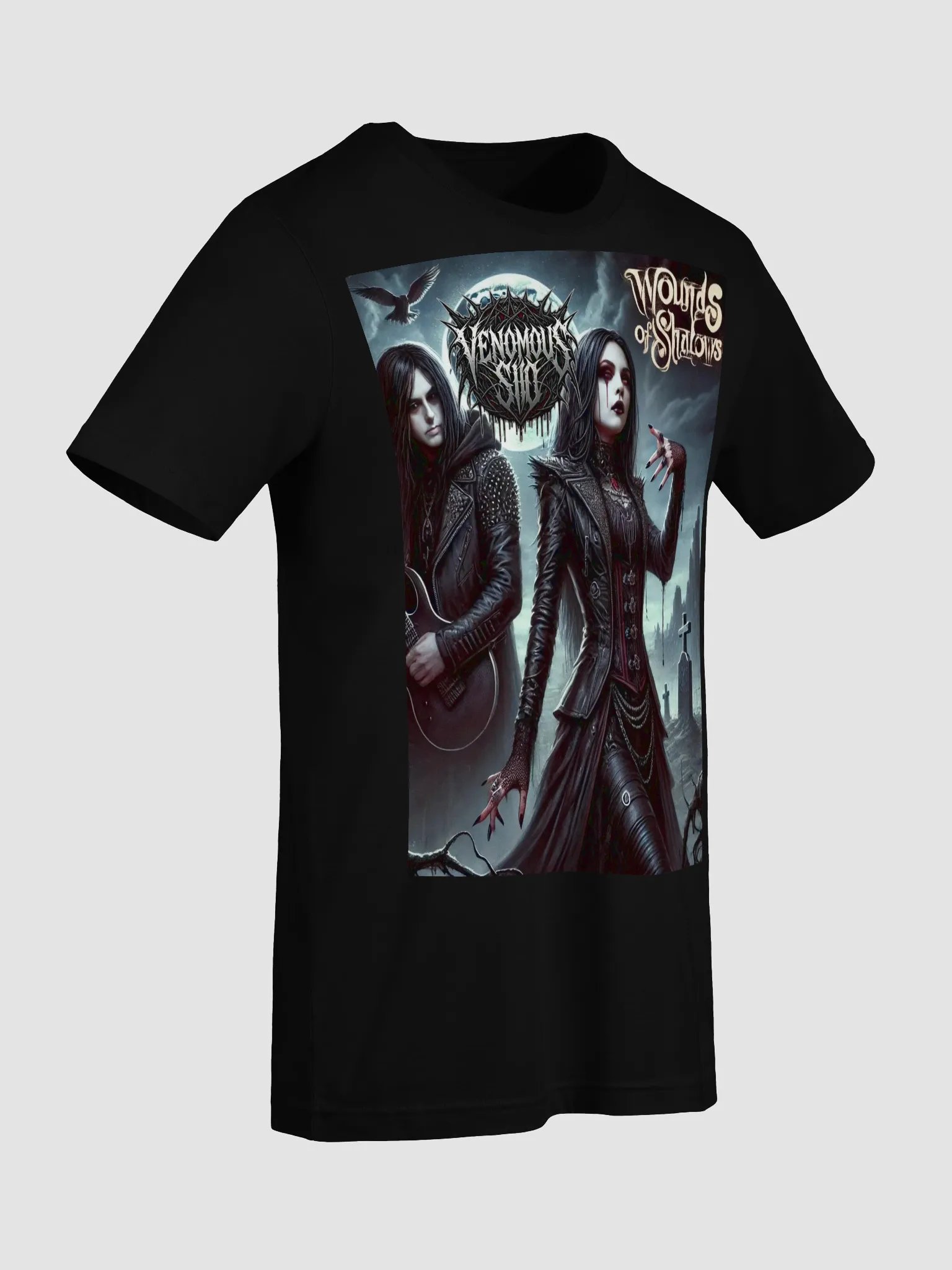 Wounds of Shadows Gothic Elegance Unisex T-Shirt product image (9)