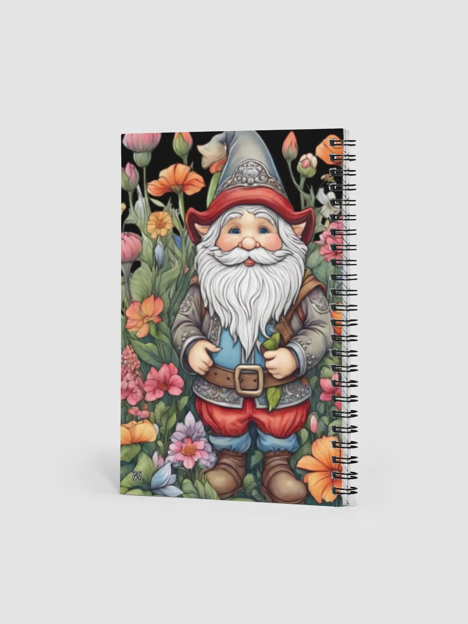 SPIRAL NOTEBOOK CUTE GARDEN GNOME product image (2)