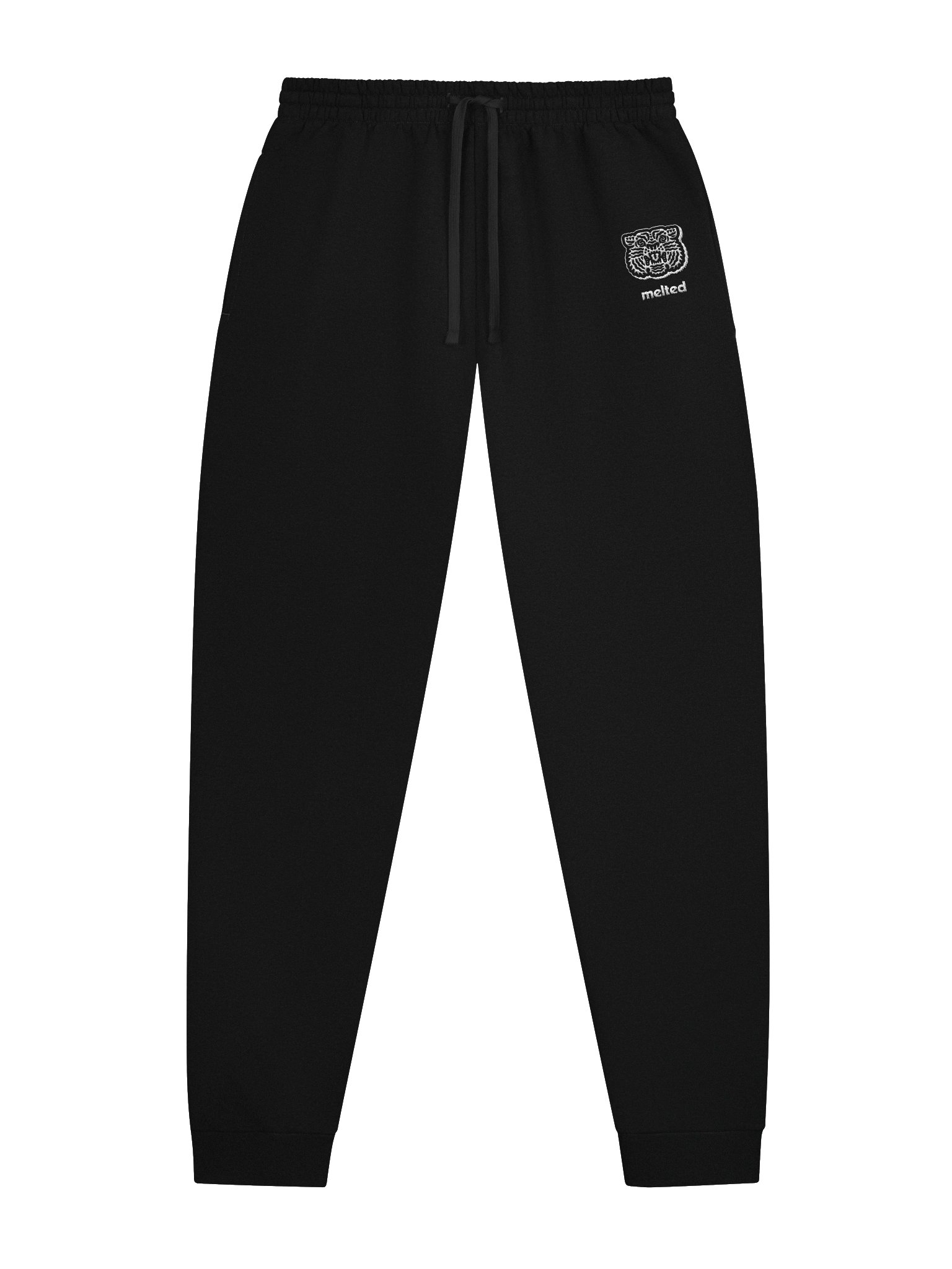 MELTED TIGER SWEATPANTS (UNISEX) - BLACK product image (1)