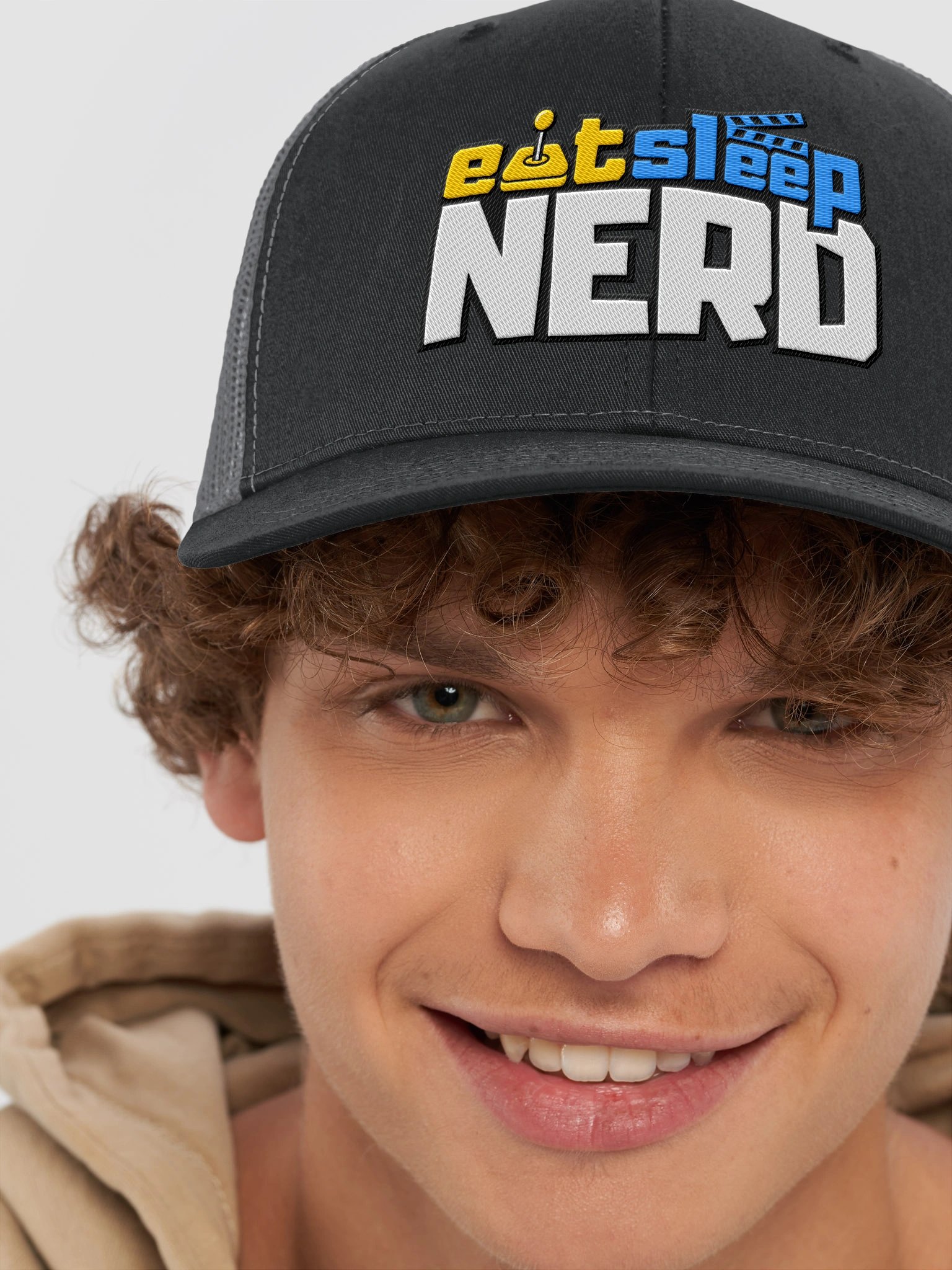 Eat Sleep Nerd Logo trucker hat product image (8)