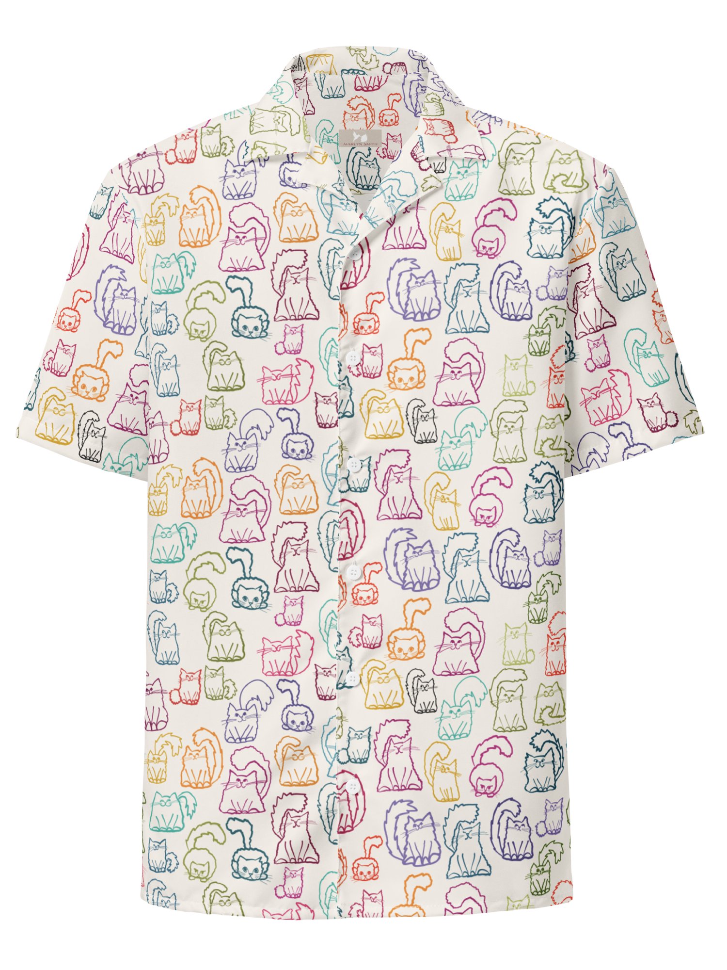 Lots-a-Kitties Oversized Button-Down Shirt product image (1)