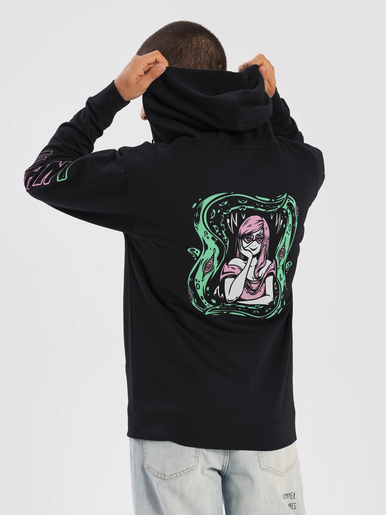 Eldritch Mouth || Fleece Zip Up Hoodie product image (5)