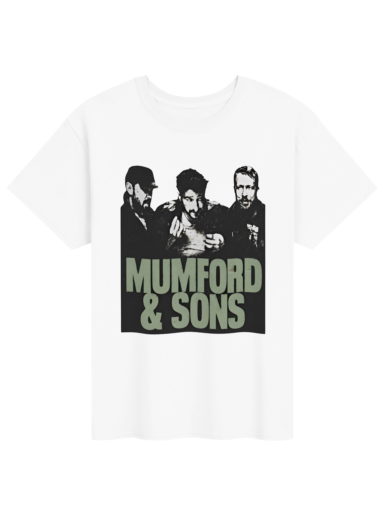 Mumford & Sons Prizefighter Tour 2026 Merch Portrait Photo T-Shirt product image (1)