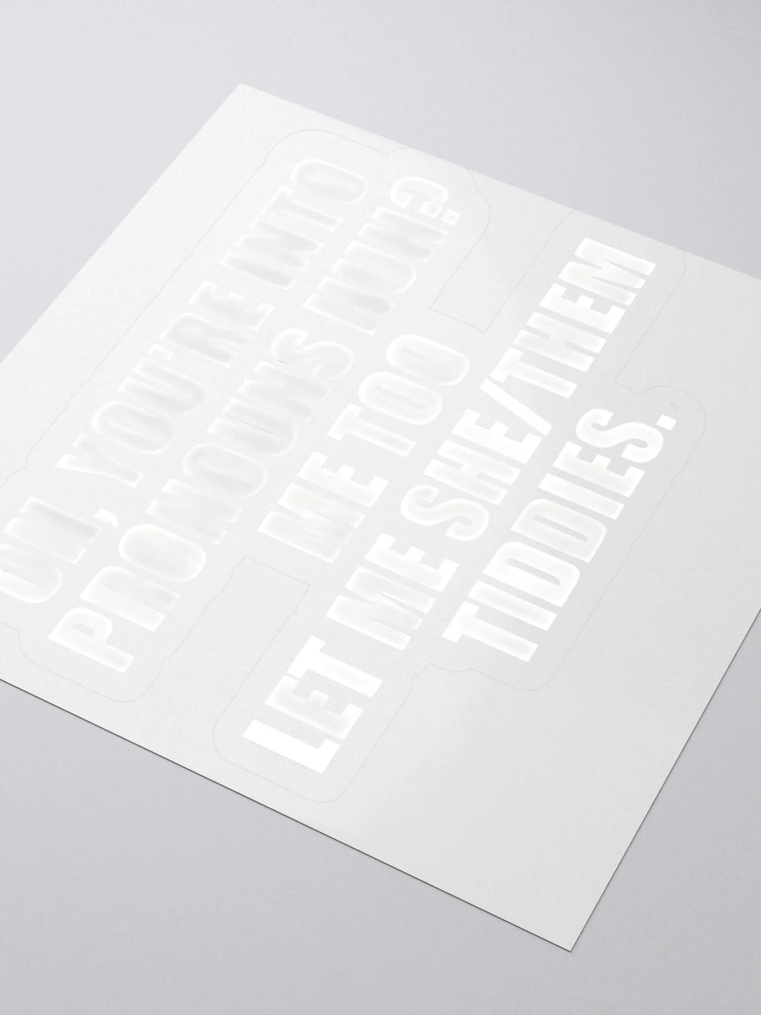 Let Me She/Them Tiddies Sticker product image (3)