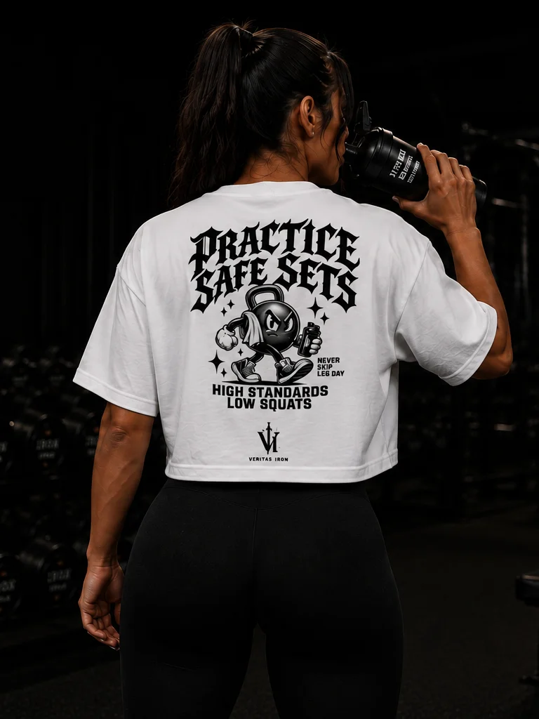 Practice Safe Sets Crop Tee product image (3)