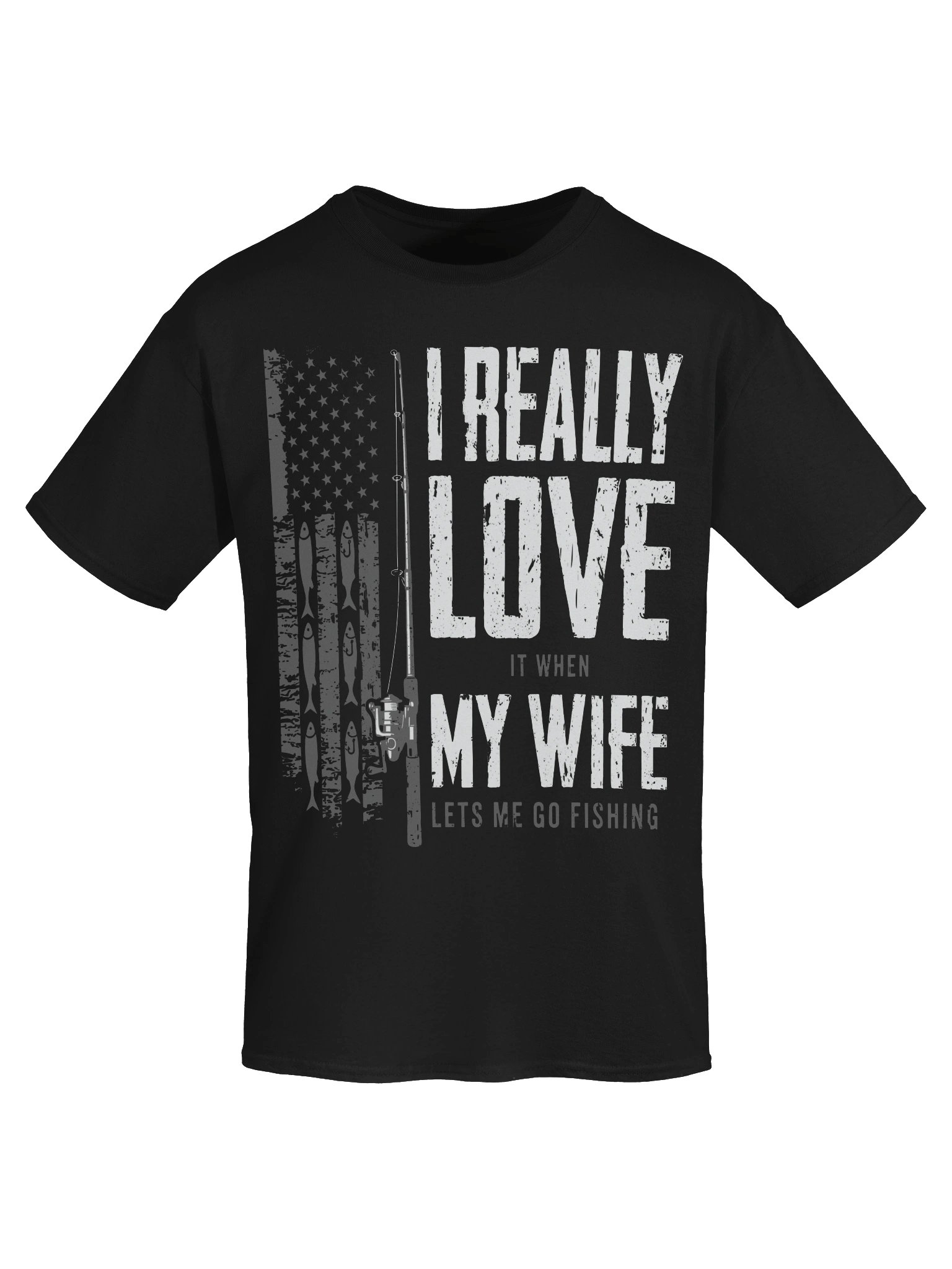I Love My Wife Funny Fishing Shirt product image (5)