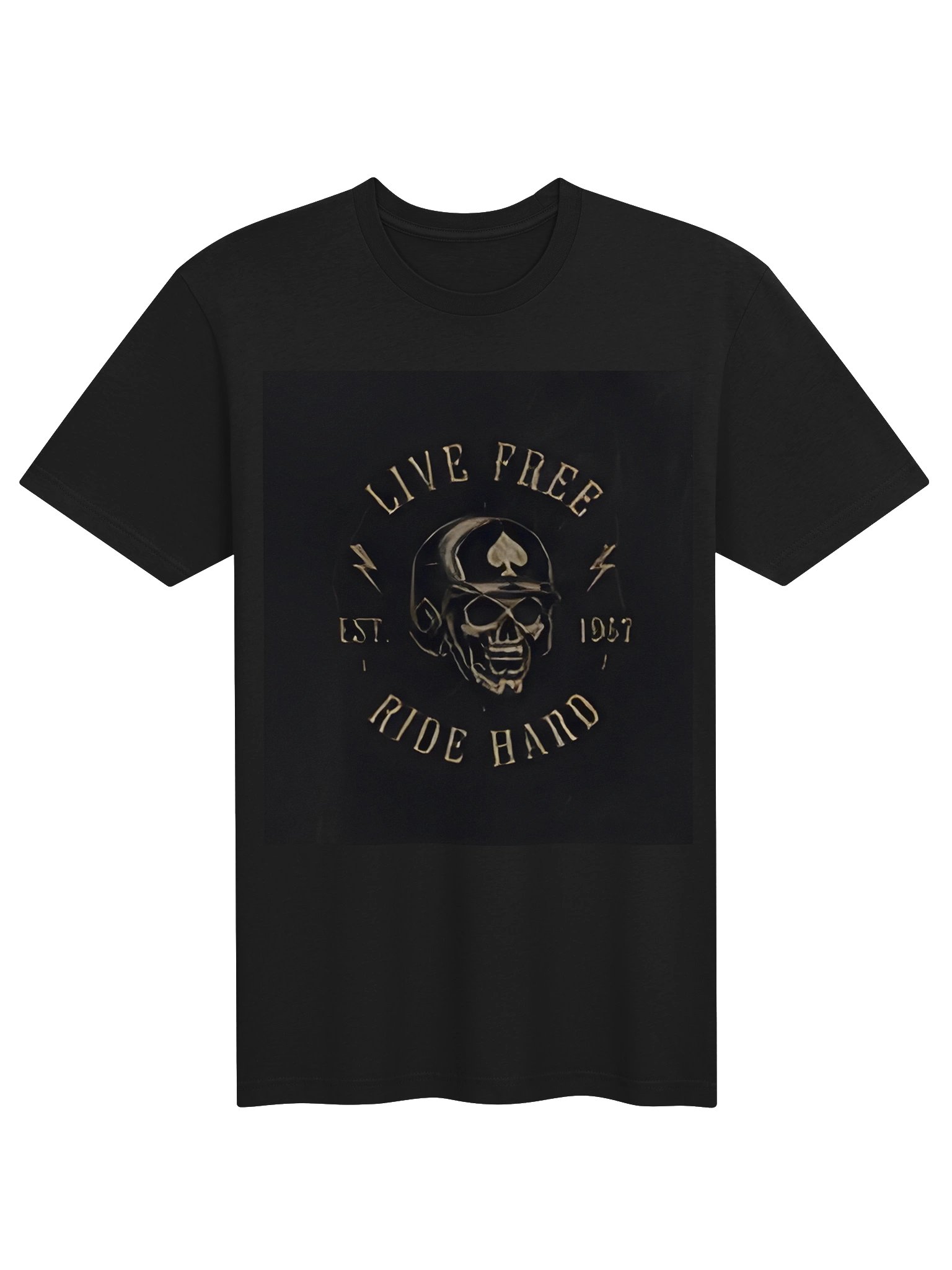 Gold Spade Hooded Skull Tee product image (1)