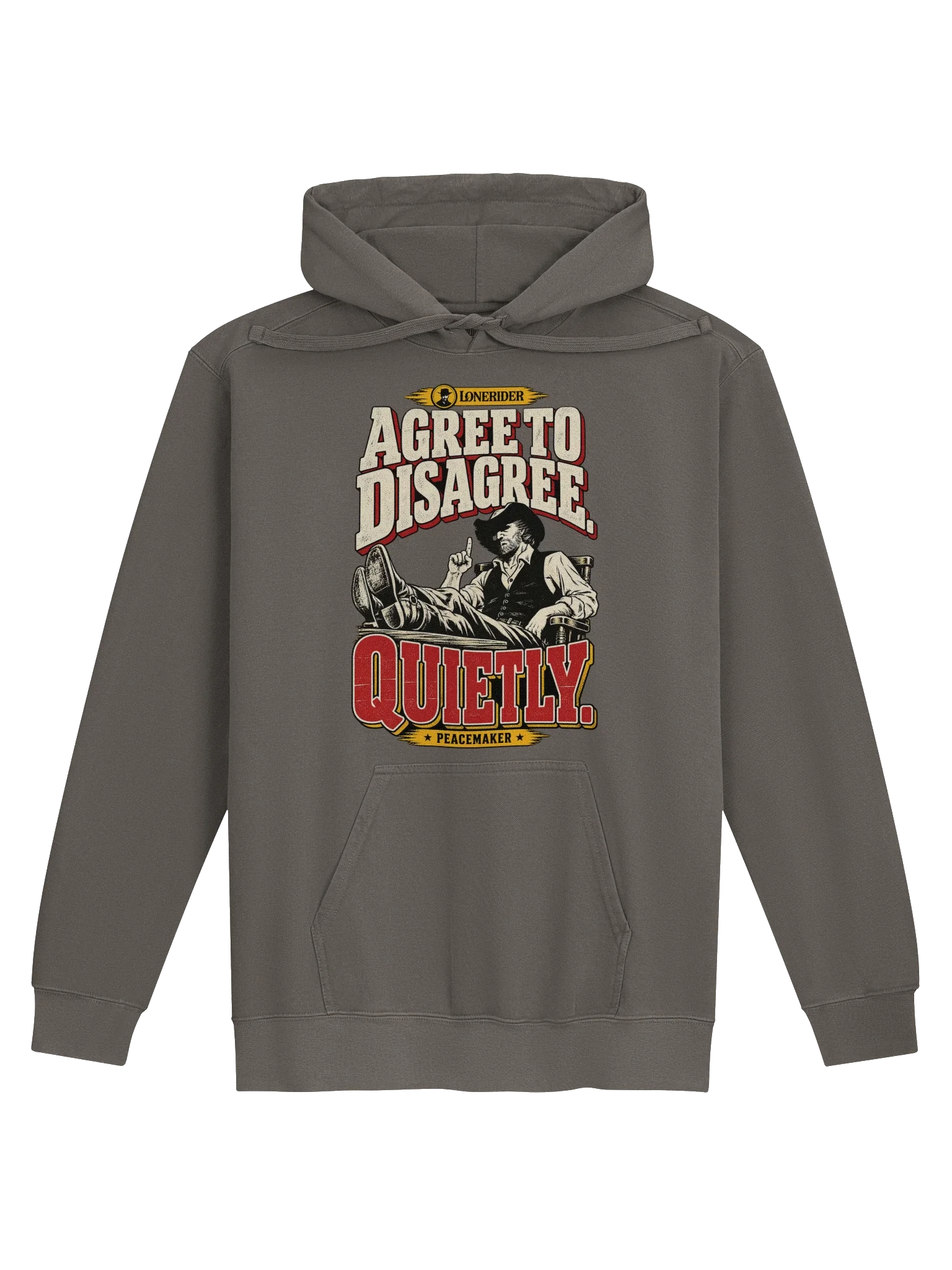 Agree to Disagree. Quietly. Vintage Hoodie