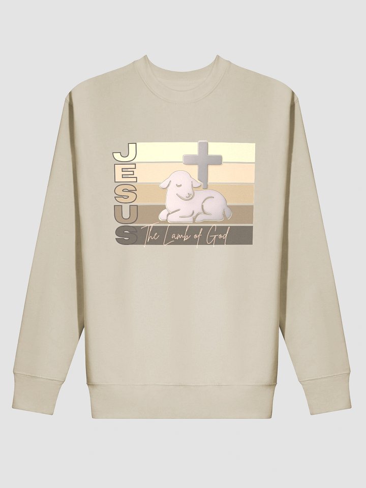 Jesus The Lamb of God – Christian Premium Sweatshirt, Spiritual Pastel Faith Apparel product image (12)