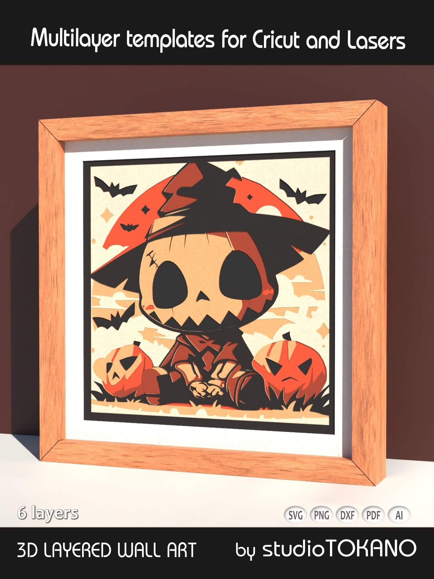 Cute Skeleton Layered Cut File product image (4)