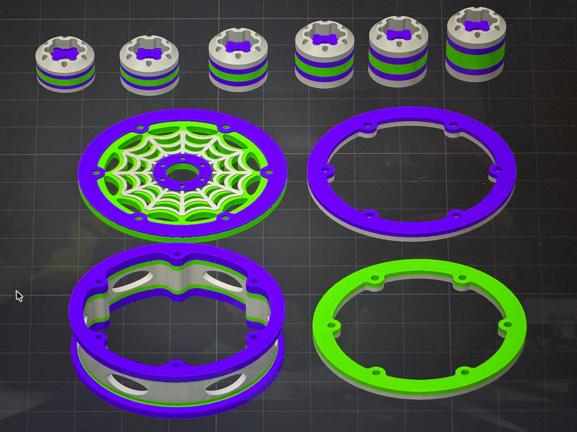 GRC3D 1.8" (Spider Web) Comp Wheels w/ Inserts product image (1)