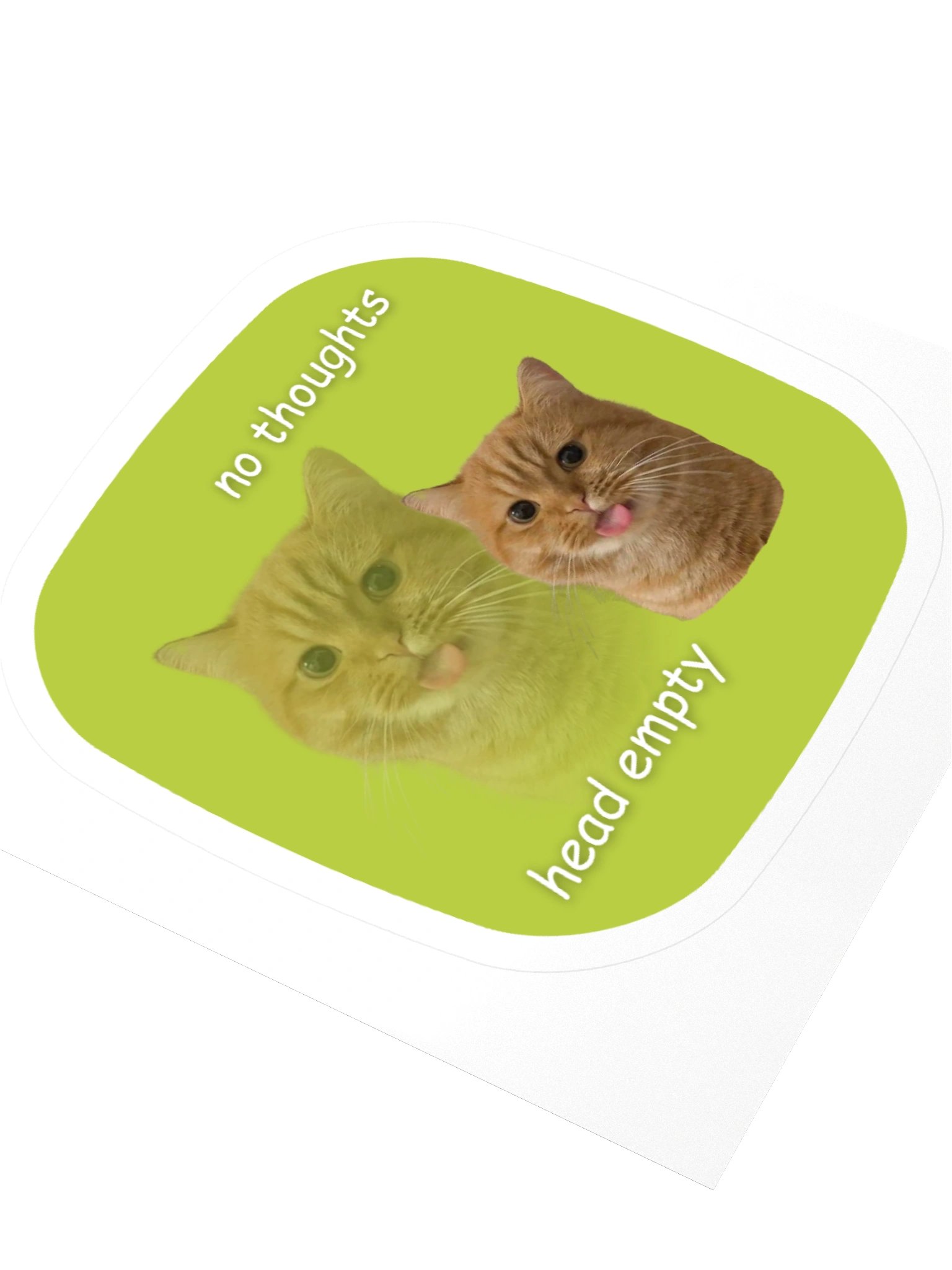 No thoughts head empty sticker product image (2)