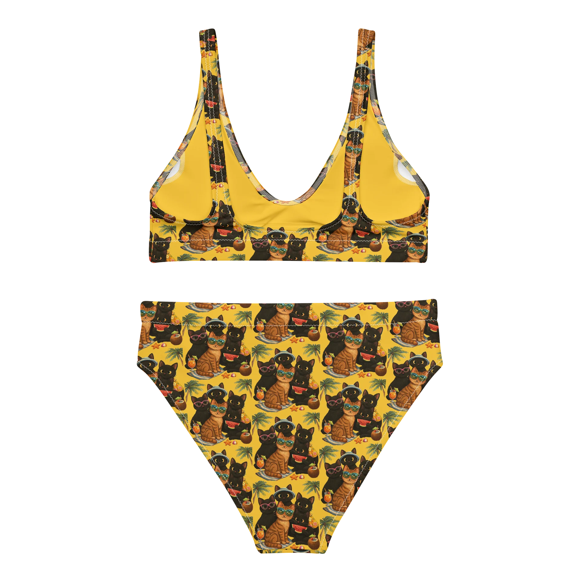 Cat Brigade summer High-Waisted Bikini Set product image (2)