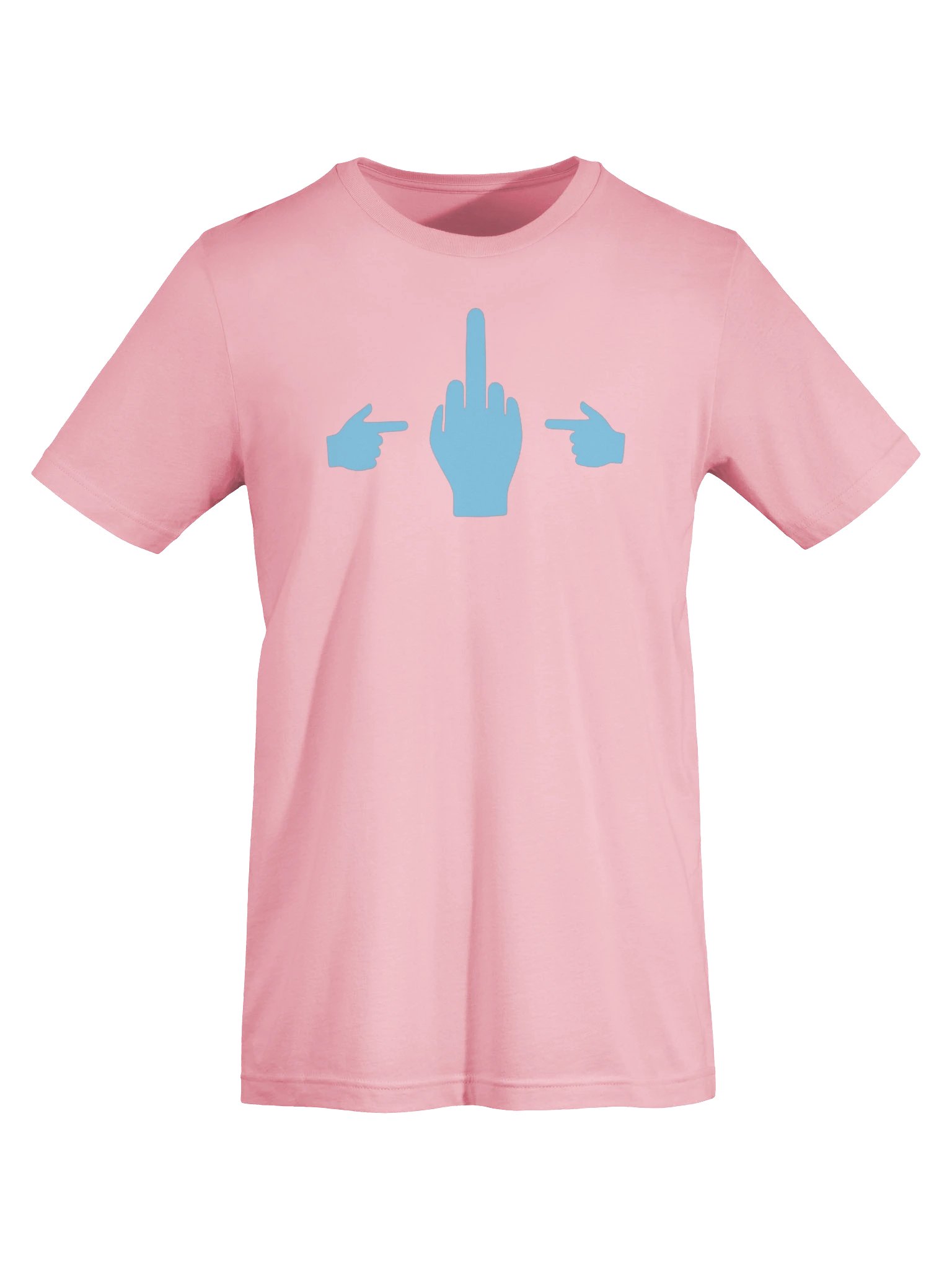No Middle Finger Point ShopCo Light Blue Unisex Tee product image (17)