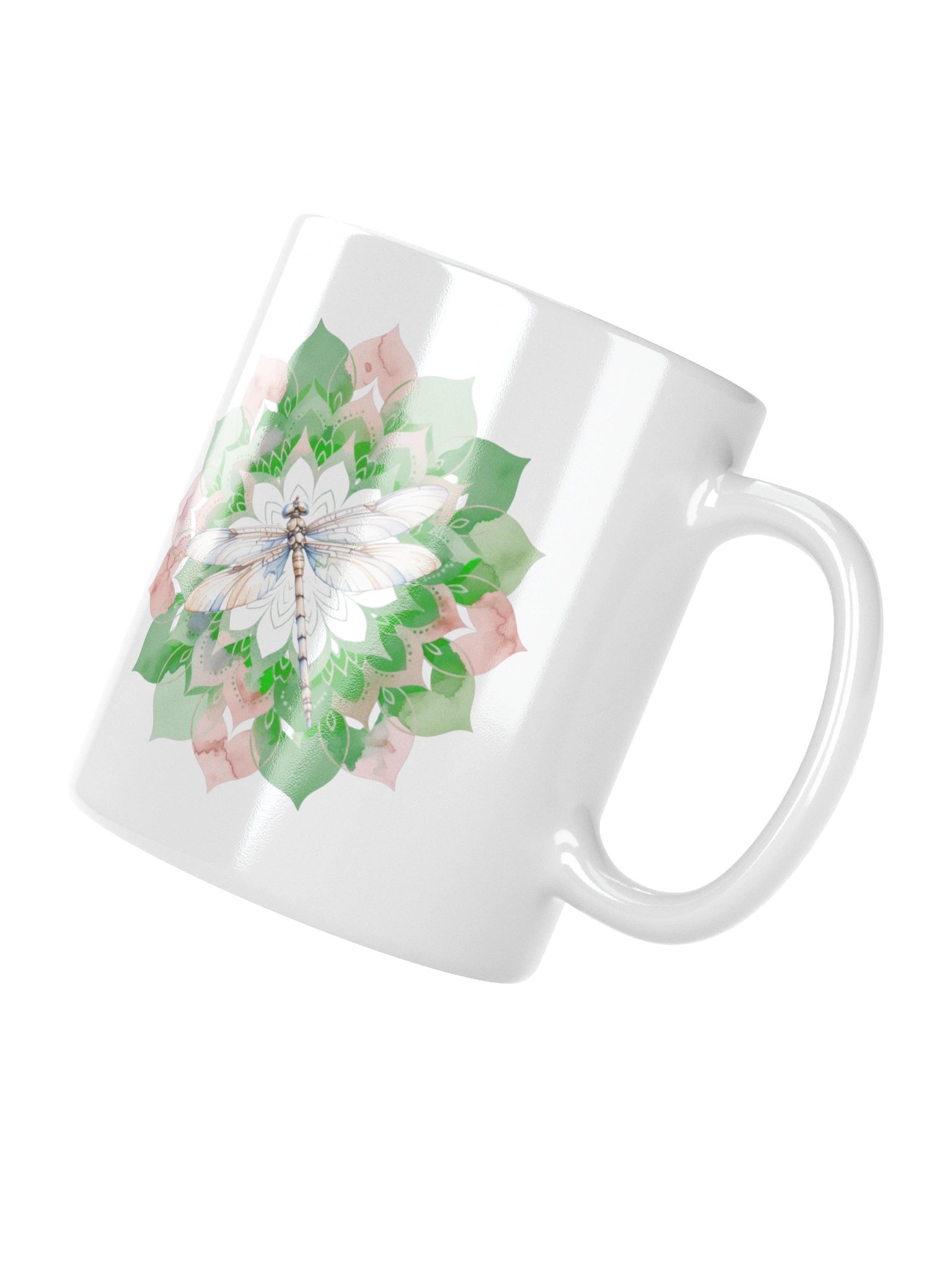 Wings of Serenity Dragonfly Mug – Peaceful Mandala Design product image (10)