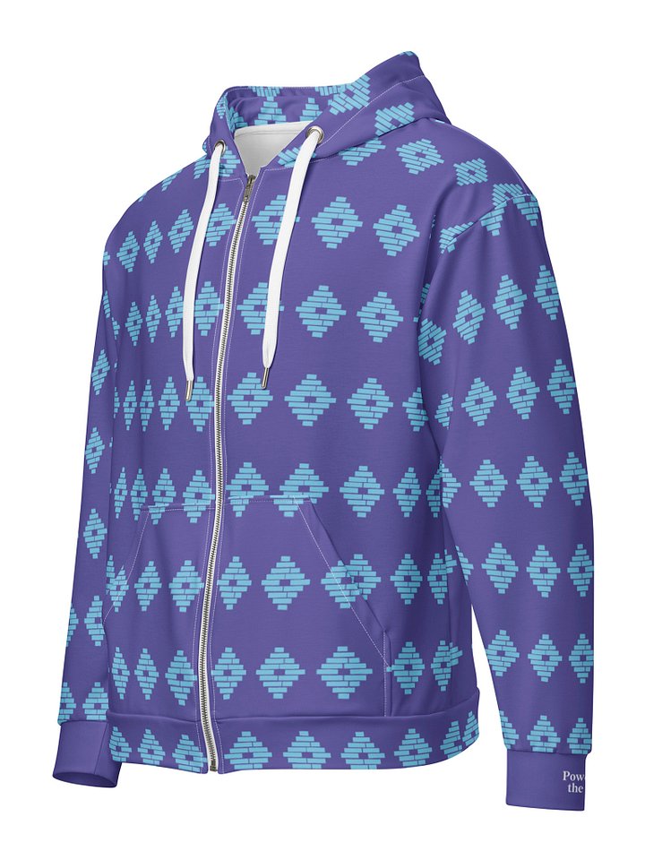 Powered by the People Zip Hoodie (Purple/Blue) product image (1)