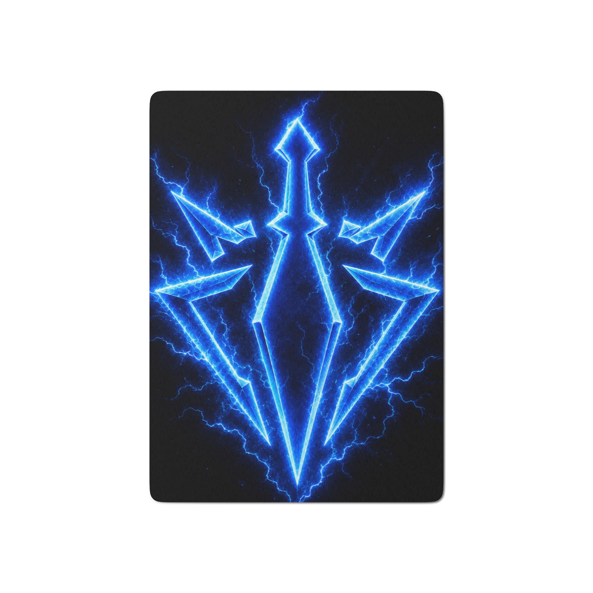 Blue Lightning Emblem Poker Cards product image (1)