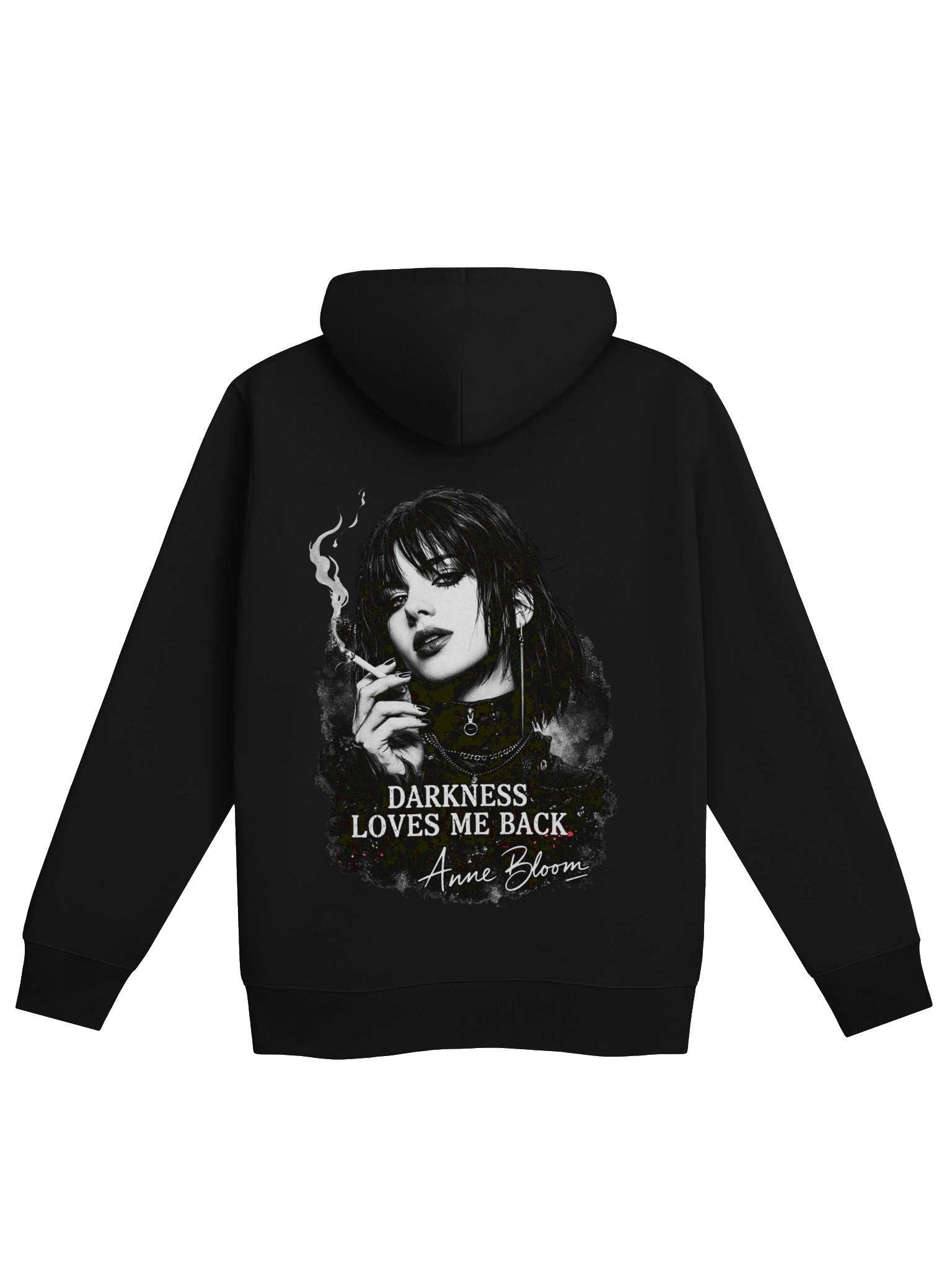 Unisex Essential Organic Hoodie - Darkness Loves Me Back product image (5)