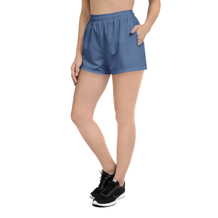 Woman's Athletic Shorts (Blue) product image (2)