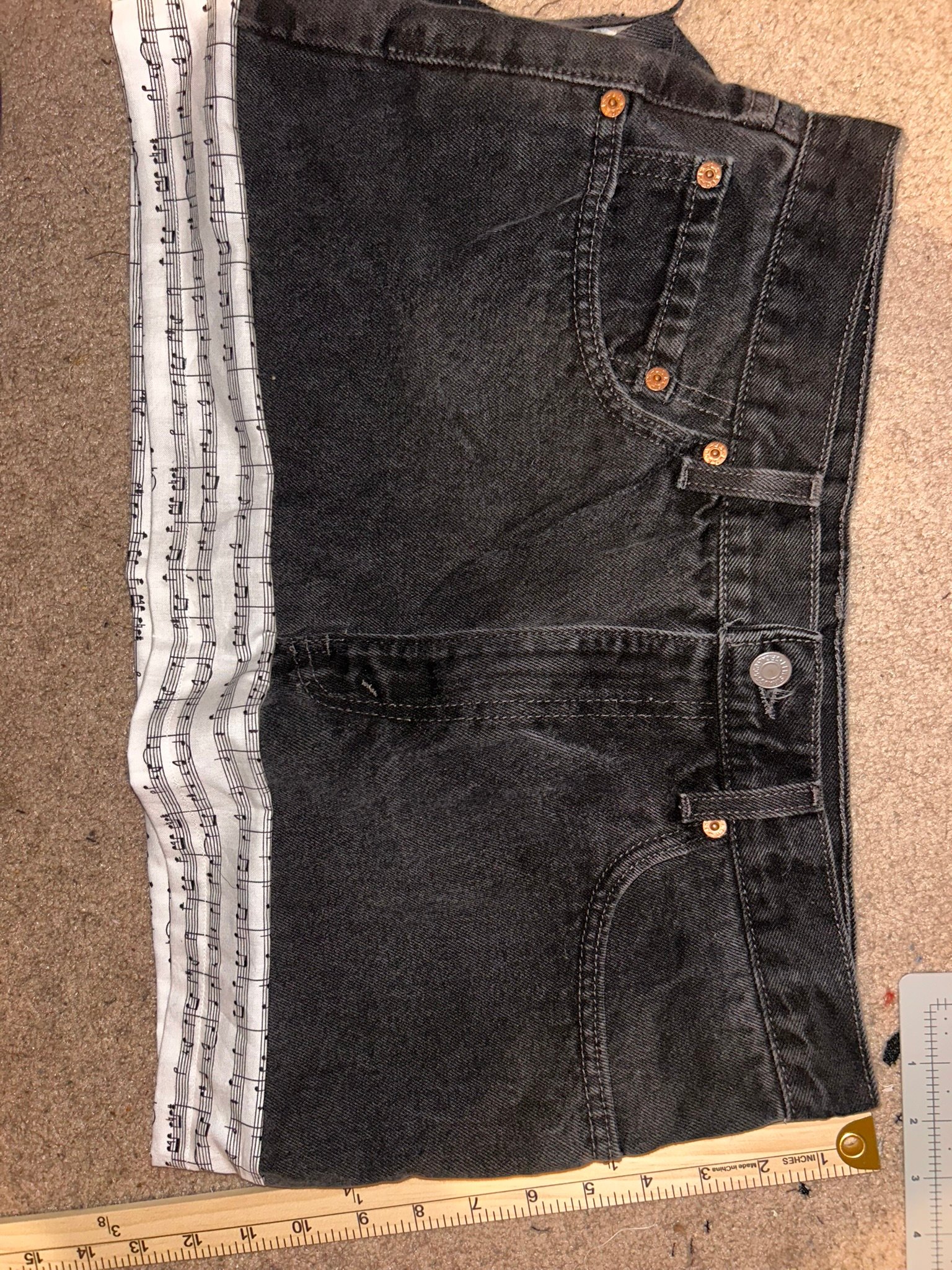 Black denim miniskirt product image (2)