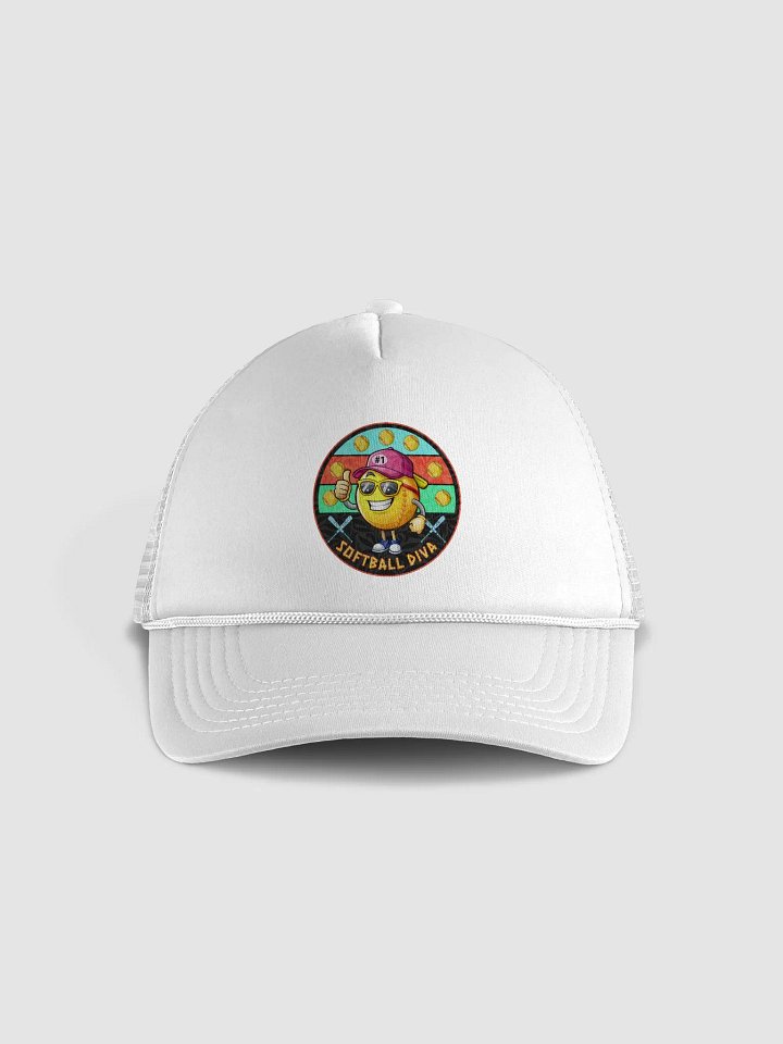 Softball Diva Foam Trucker Hat product image (5)