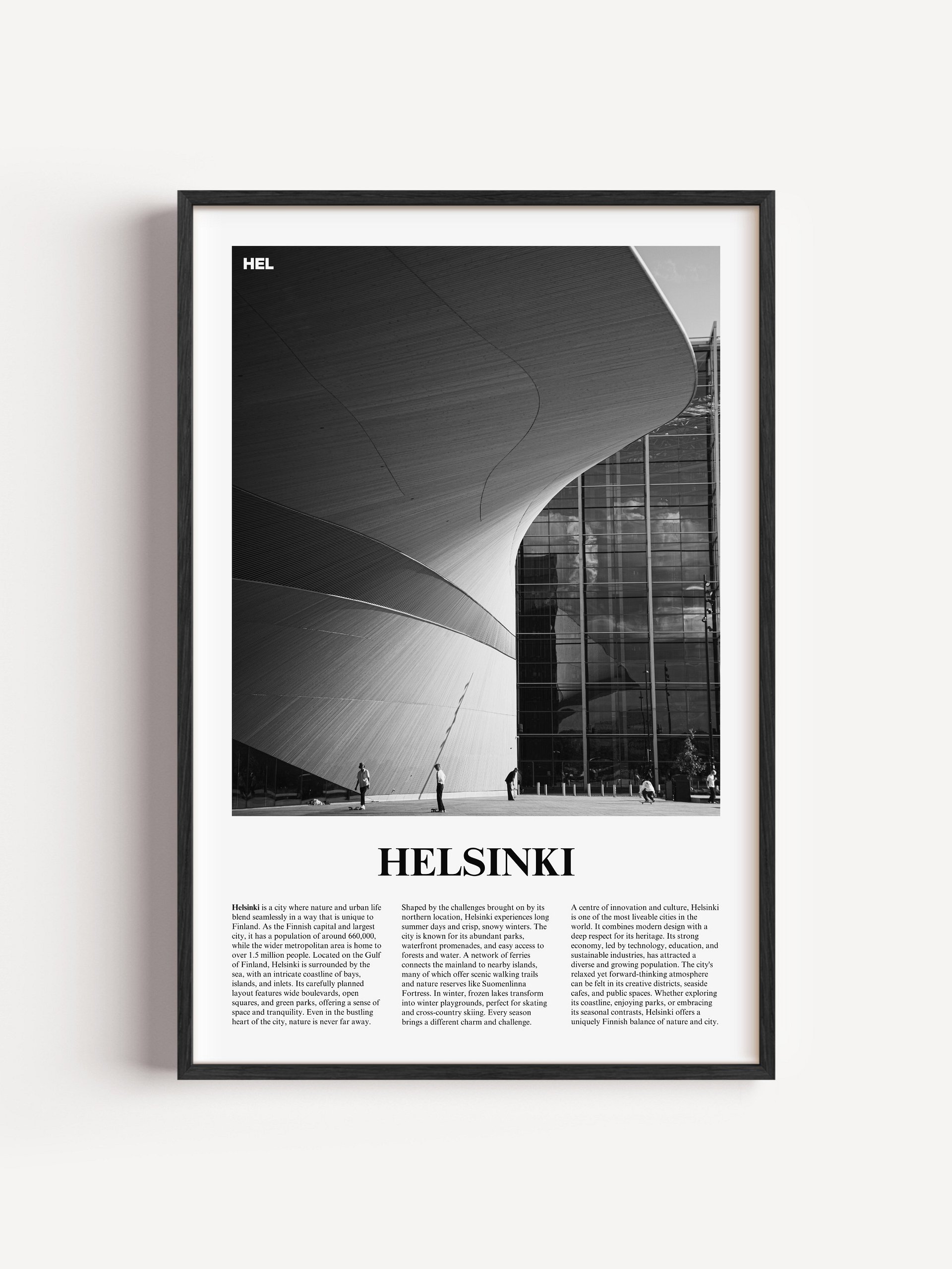 Helsinki 02 Newspaper Poster | Framed product image (5)