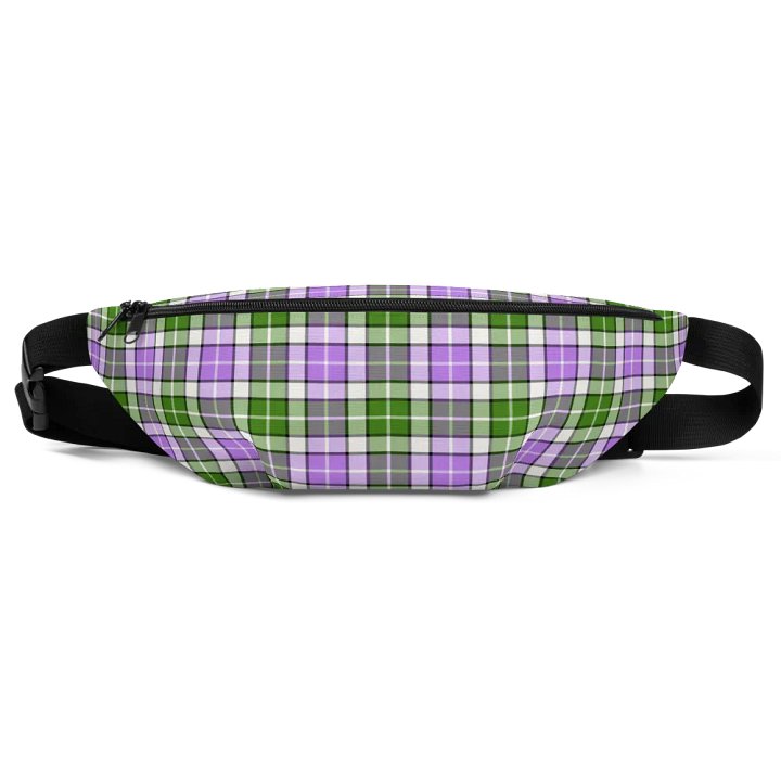 Lavender and Green Plaid Fanny Pack product image (2)