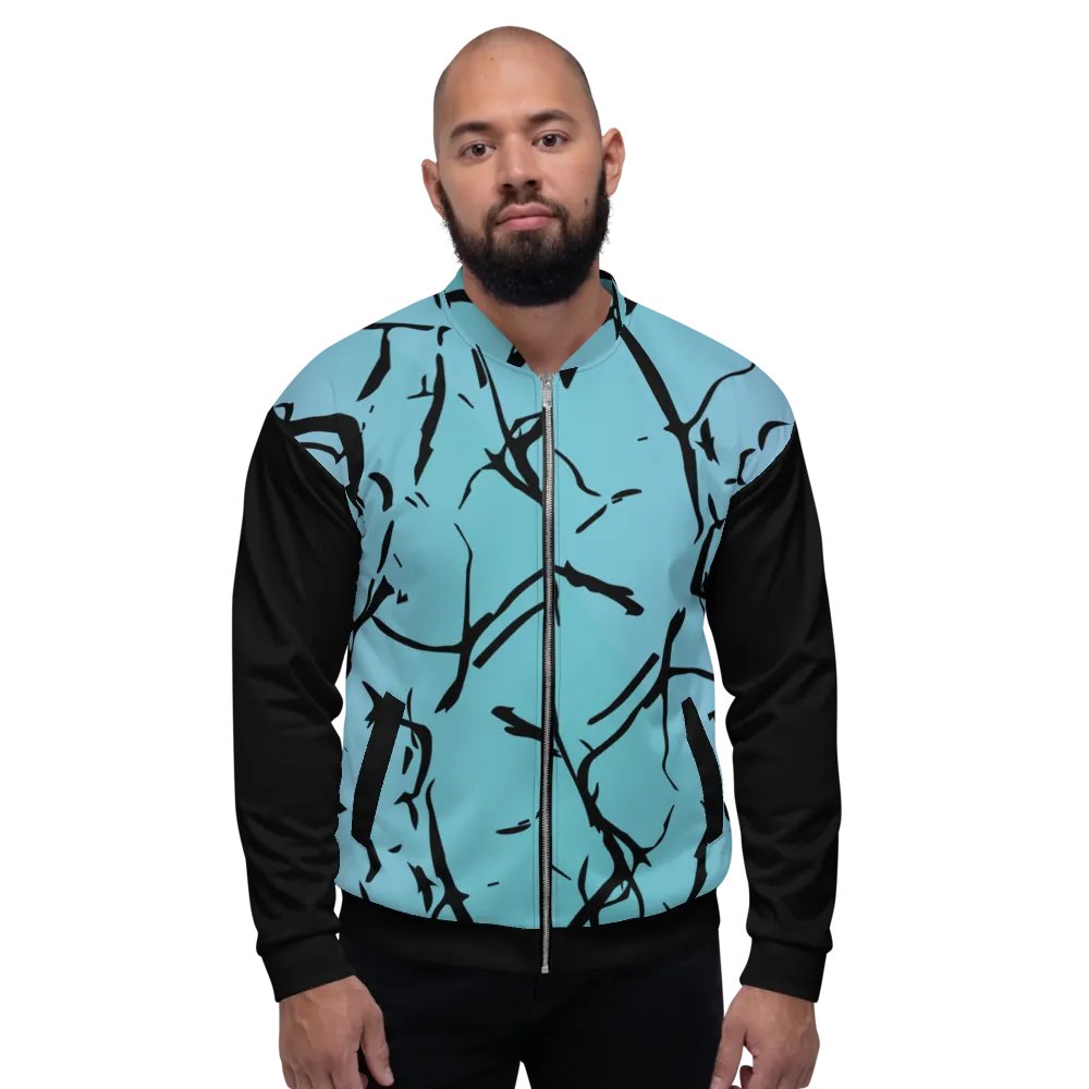 All-Over Print Bomber Jacket by Sublicolor 144 /Enigma Blue product image (4)