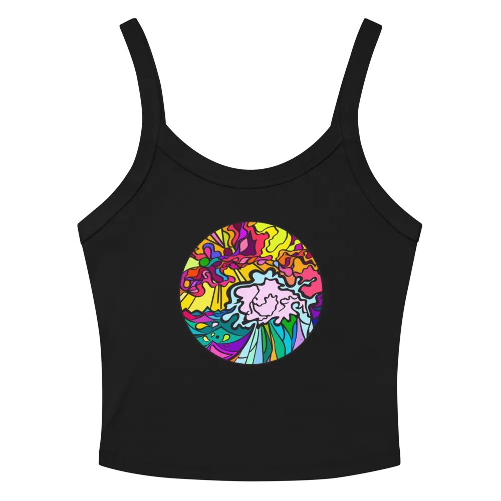 Psychedelic Waves Women's Tank Top - Wave at Sunset product image (10)