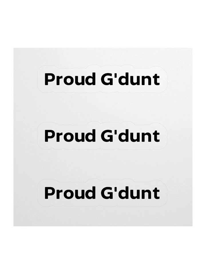 Pround G'dunt Stickers product image (3)