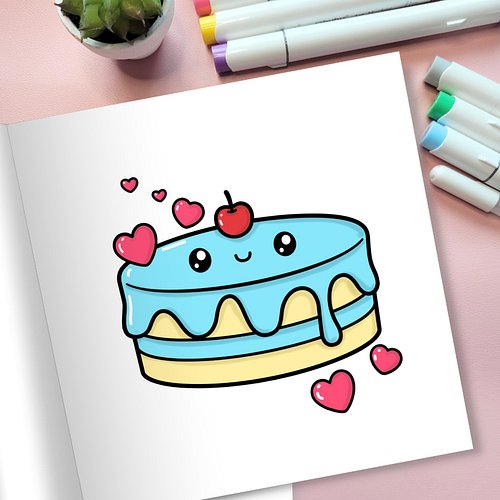 🍰 Sweet & Smiley Cake Delight! 🎨💙

This little cake is too cute to eat! 🍒✨ Loved bringing it to life with bright colors and h...