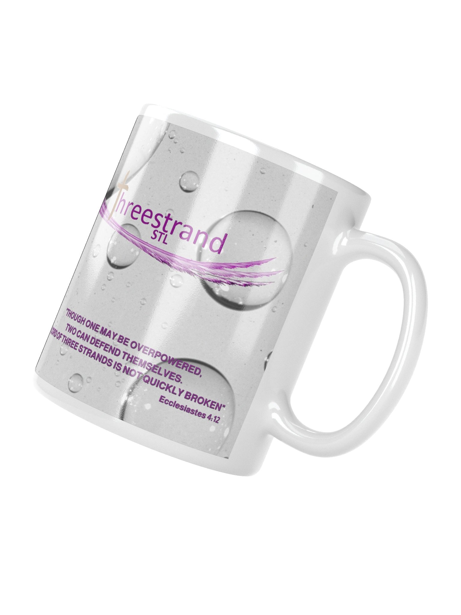 Threestrand White Glossy Mug product image (9)