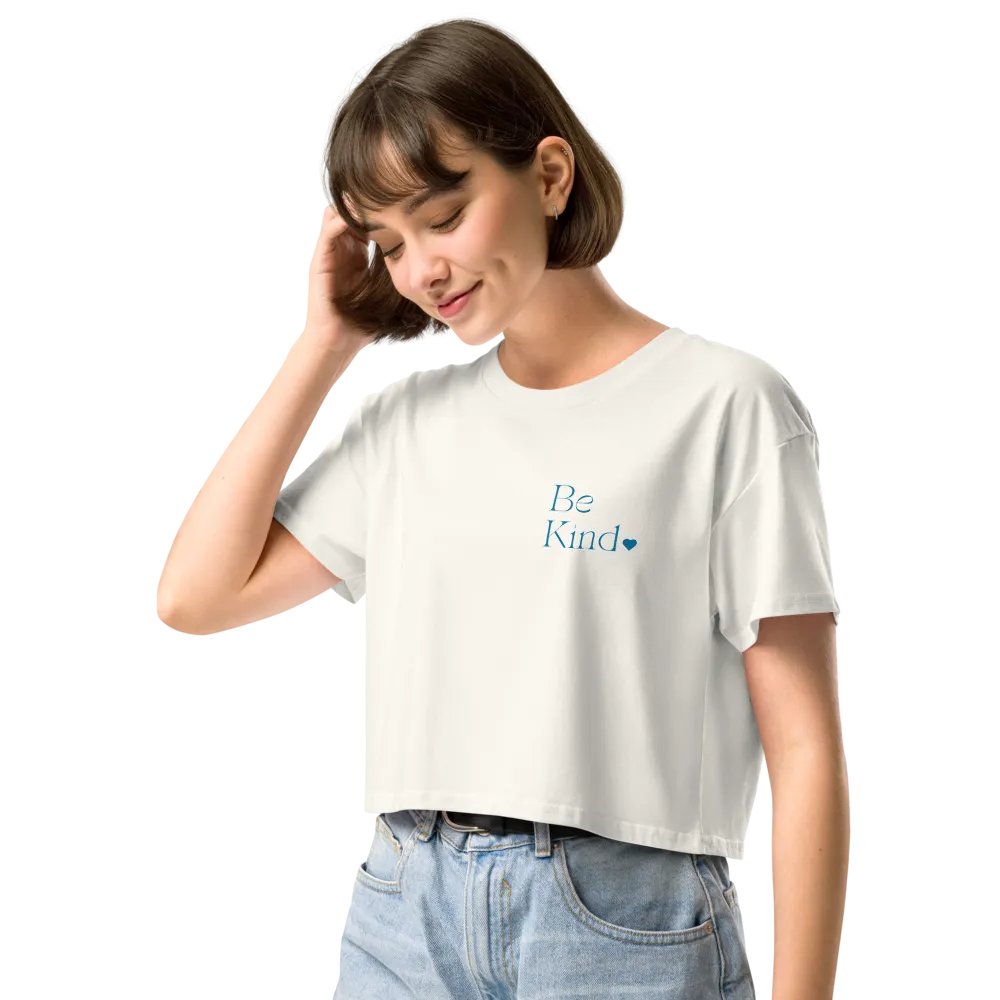 Be Kind All Around Blue Crop product image (6)