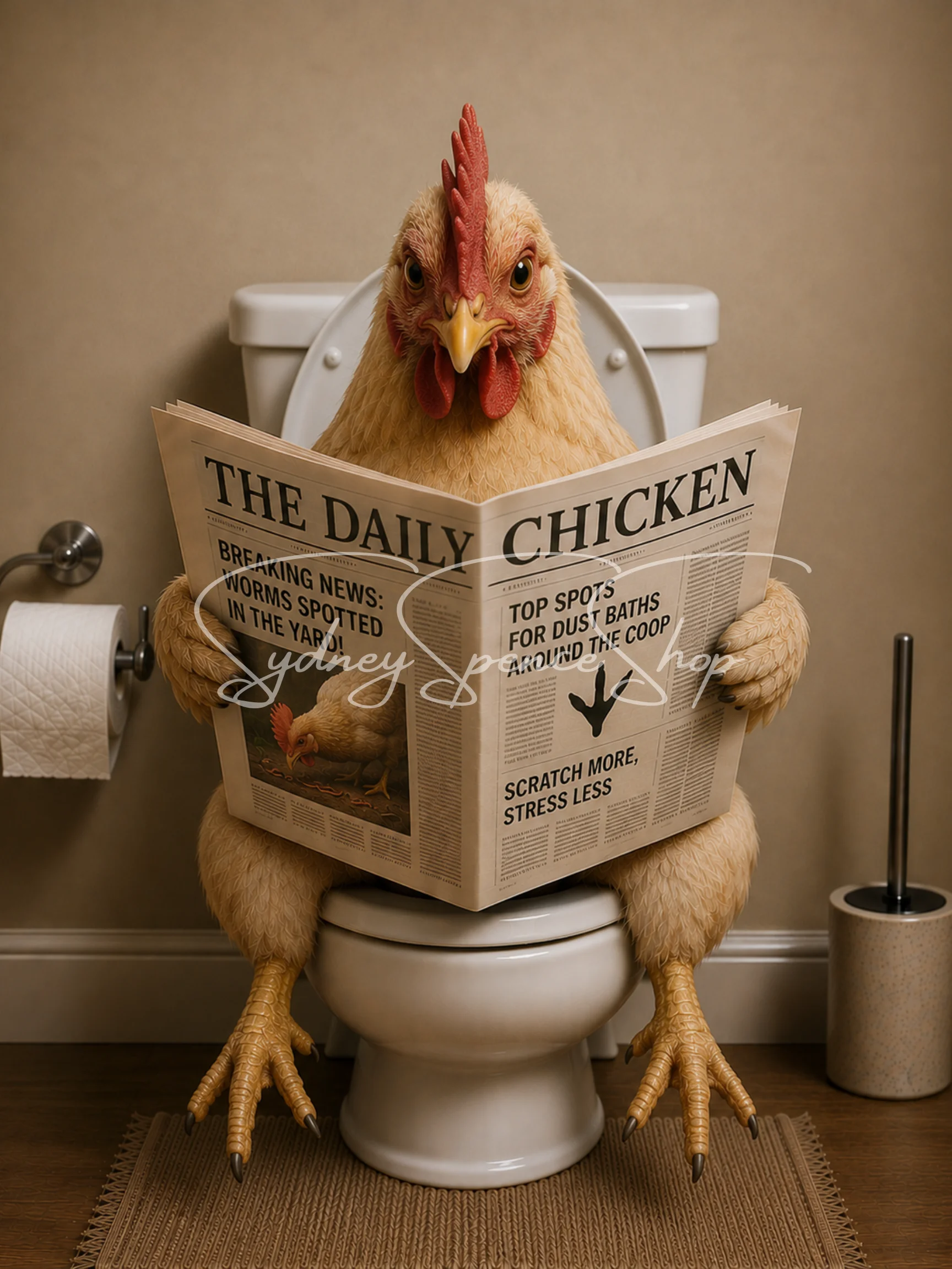 Chicken on the Toilet Poster product image (1)