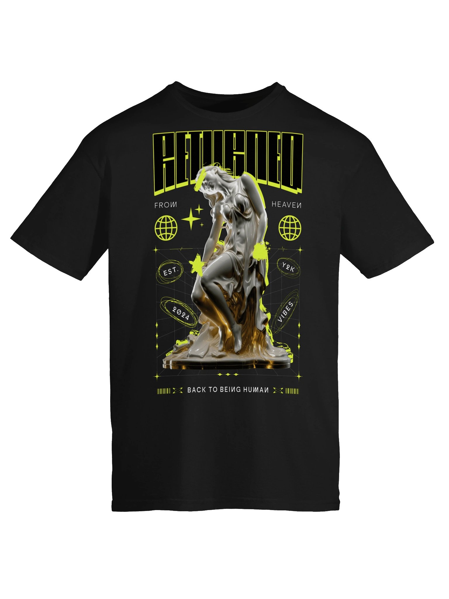 Retrieved From Heaven Statue Graphic Unisex Softstyle T-Shirt product image (4)